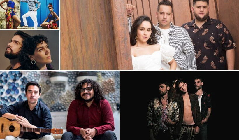 Collage de nuevos talentos de la música latinoamericana