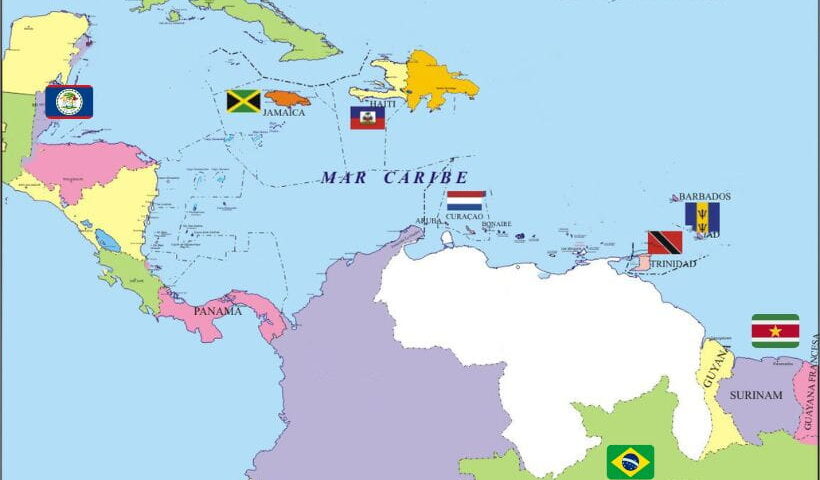 Mapa del Caribe